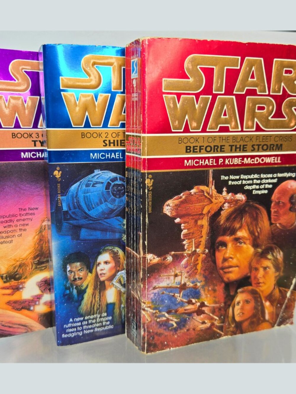 STAR WARS The Black Fleet Crisis Trilogy LOT 1st Michael P Kube-McDowell 1990s